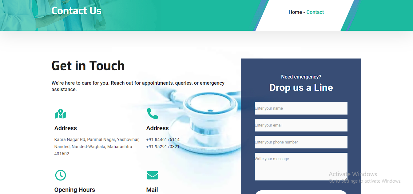 Asha Hospital Website and Software